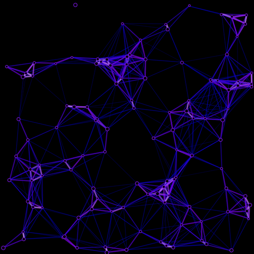 Unit 3 - My favorite unit with simulation of moving agents that I made to be attracted to a circle