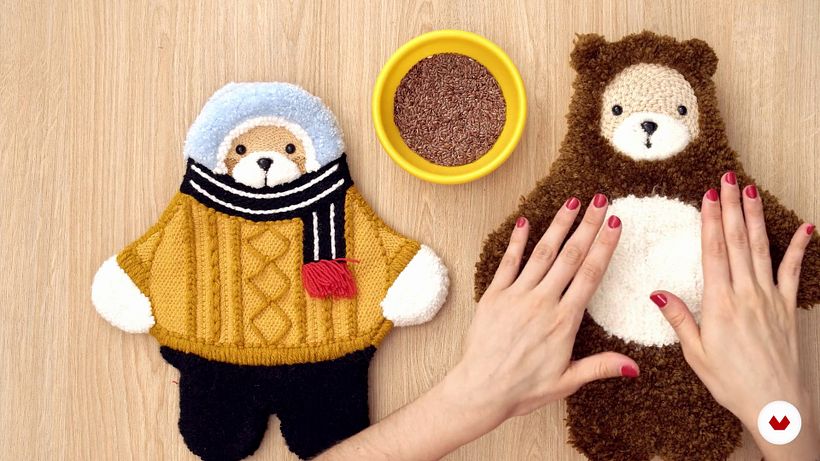 Muñecos elaborados por Caro Bello. 