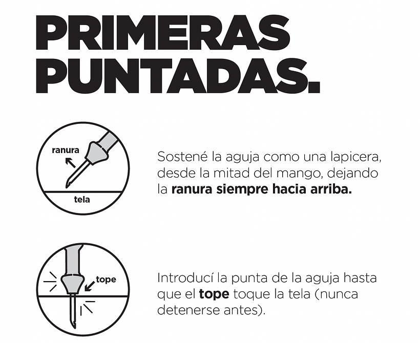 Un página del mini manual de Caro Bello. 