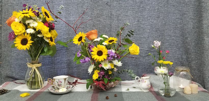 Tablescape with tea time accessories