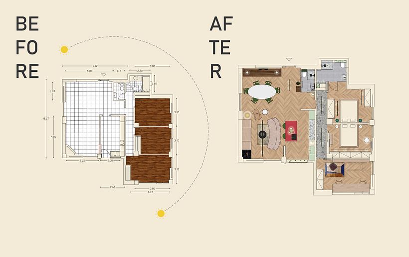 My project in Interior Design from Start to Finish course- Apartment renovation in Athens 14