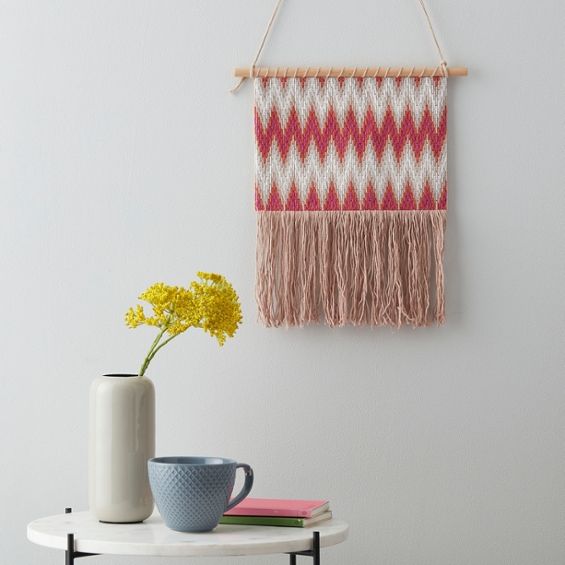 Bargello wall hanging project - Image credit Hobbycraft
