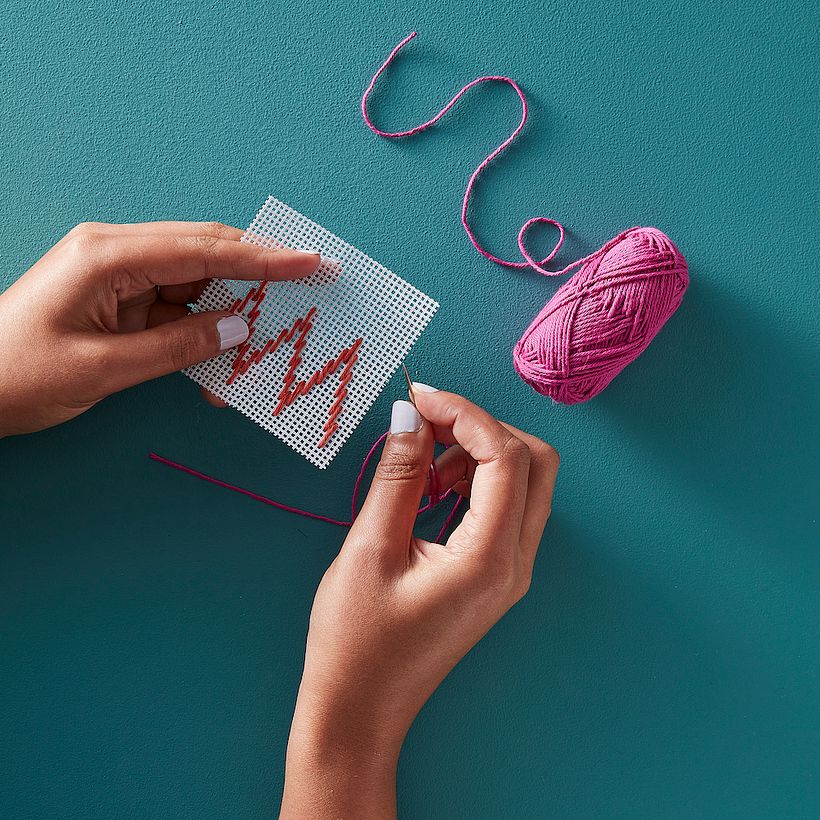 Adding an extra colour to your project - Image credit Hobbycraft