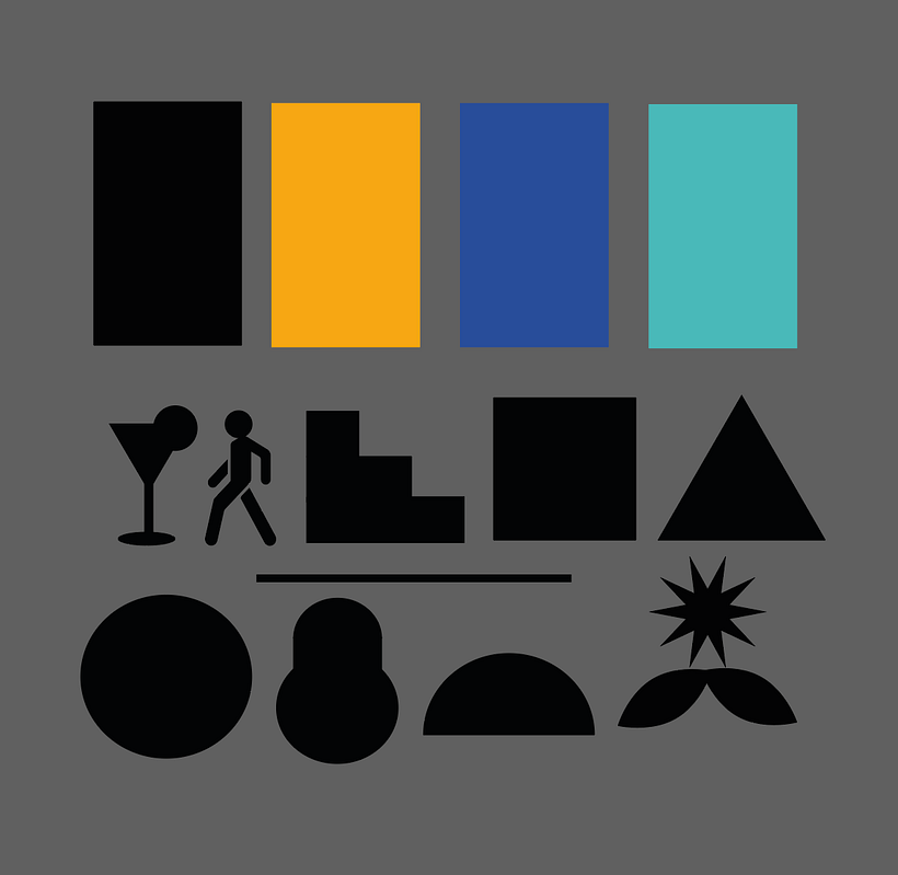 My project in Visual Identity Design: Clean and Simple Geometry course 1