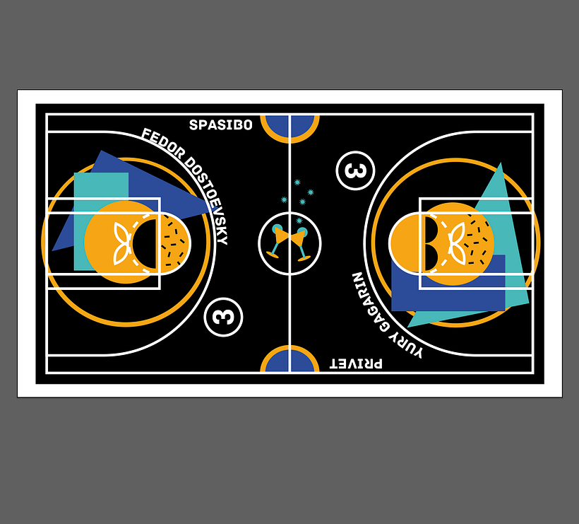 My project in Visual Identity Design: Clean and Simple Geometry course 3
