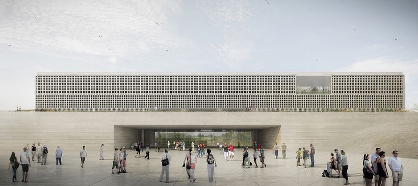 Museo Nacional del Perú, de Alexia León Angell. Obra en proceso de construcción.