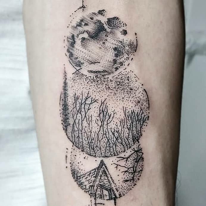 Tatuajes en línea y puntillismo 5
