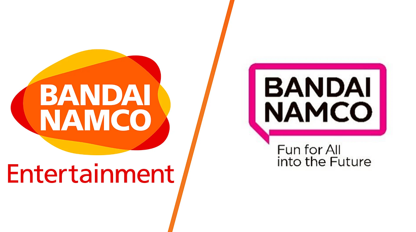 Bandai Namco's new logo on the right.