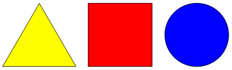 Triangles, circles, and squares are loaded with meaning.