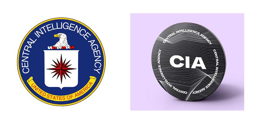 The new CIA logo opts for a minimalist and modern design.