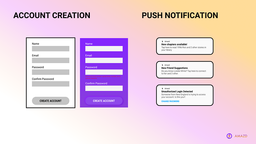 Account Creation & Push Notification