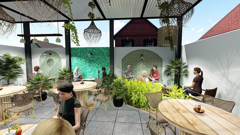 Mi Proyecto del curso: Diseño de interiores para restaurantes 12