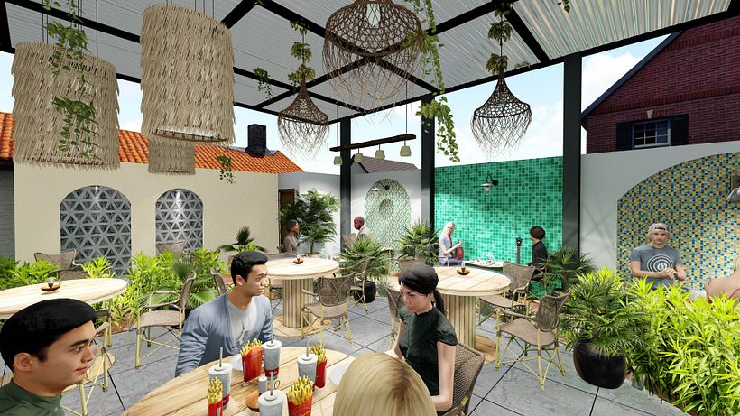 Mi Proyecto del curso: Diseño de interiores para restaurantes 13