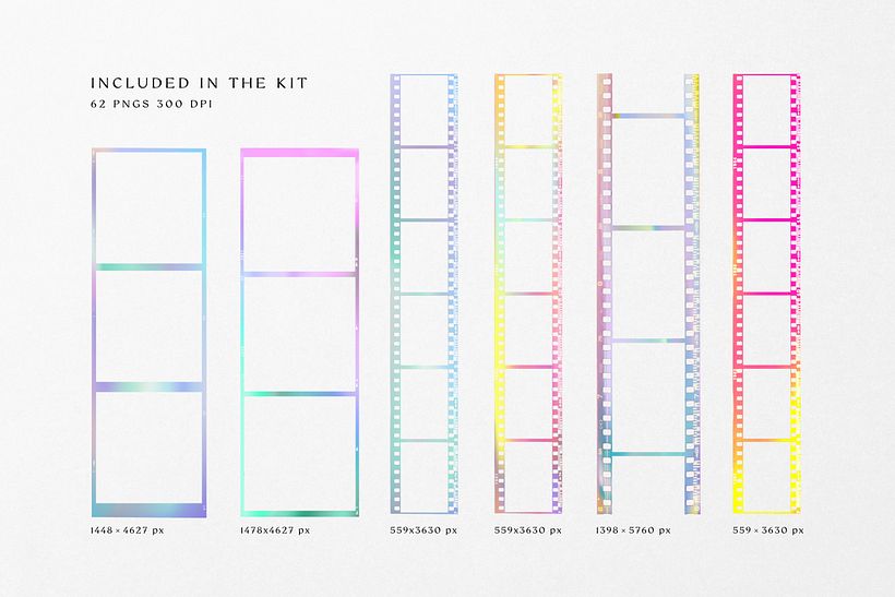 Gradient High Quality Film Frames 5