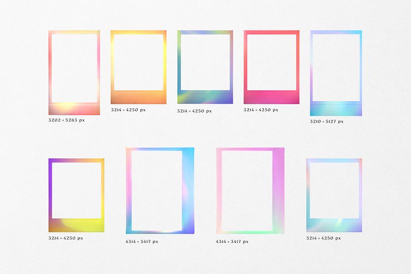Gradient High Quality Film Frames 6