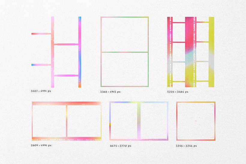 Gradient High Quality Film Frames 10