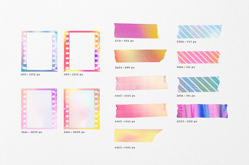 Gradient High Quality Film Frames 11