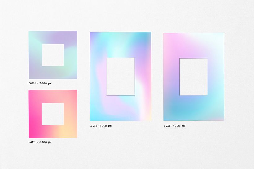 Gradient High Quality Film Frames 12