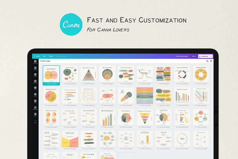 Charts and Graphs Social Kit 10