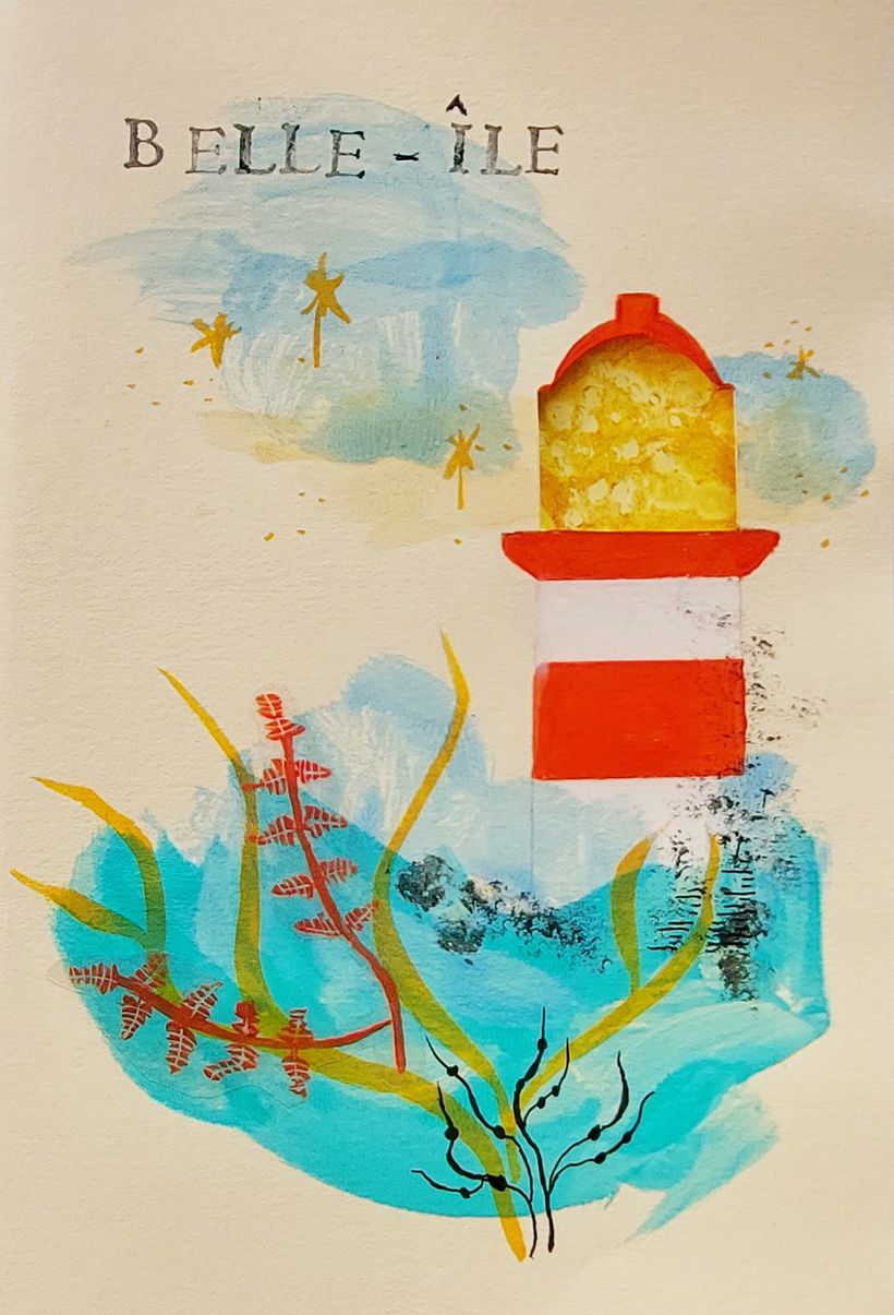 My project in Experimental Illustration with India Ink and Acrylics course 3