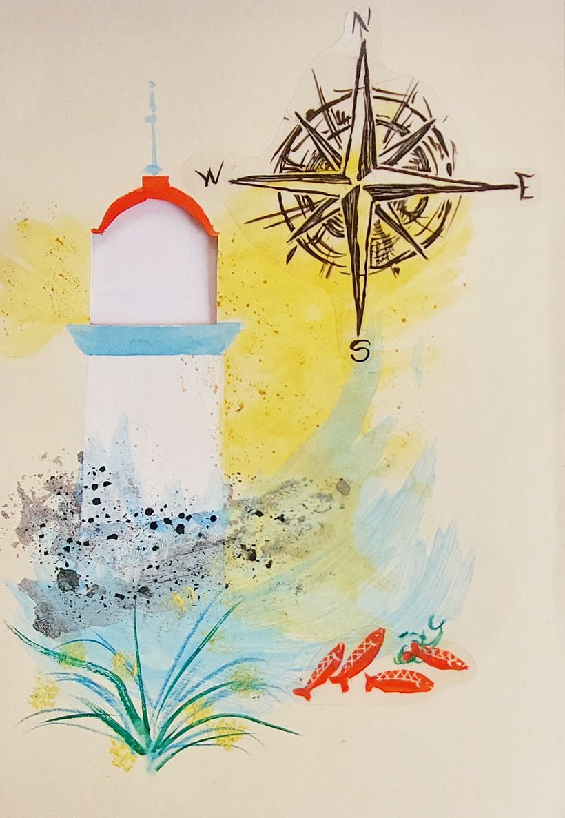 My project in Experimental Illustration with India Ink and Acrylics course 4