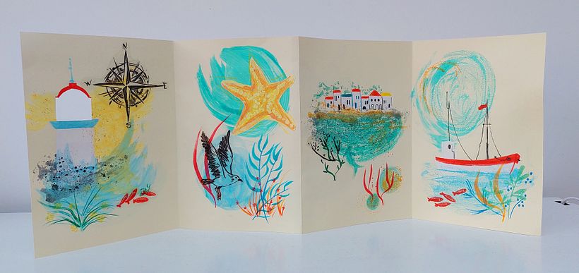 My project in Experimental Illustration with India Ink and Acrylics course 12