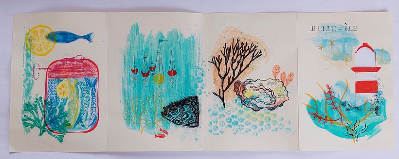 My project in Experimental Illustration with India Ink and Acrylics course 13