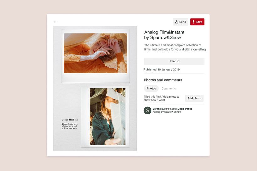 Analog Film & Instant - Social Kit 8