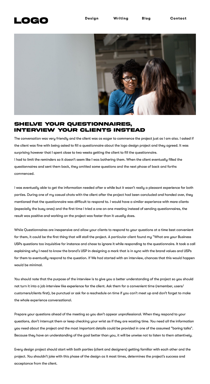 My project in Introduction to UX Writing course 12