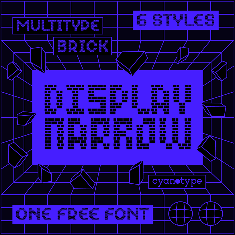 MultiType Brick (ONE FREE FONT) 2