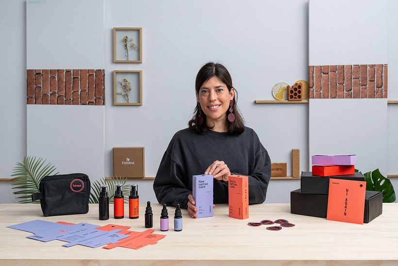 Elena Sancho, creative director at Tatabi Studio, specializes in sustainable packaging.