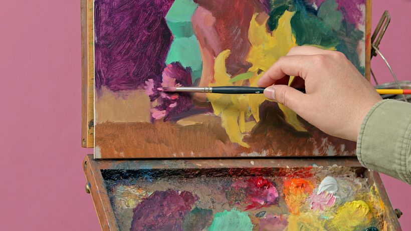 The first oil paints date back to the 7th Century AD