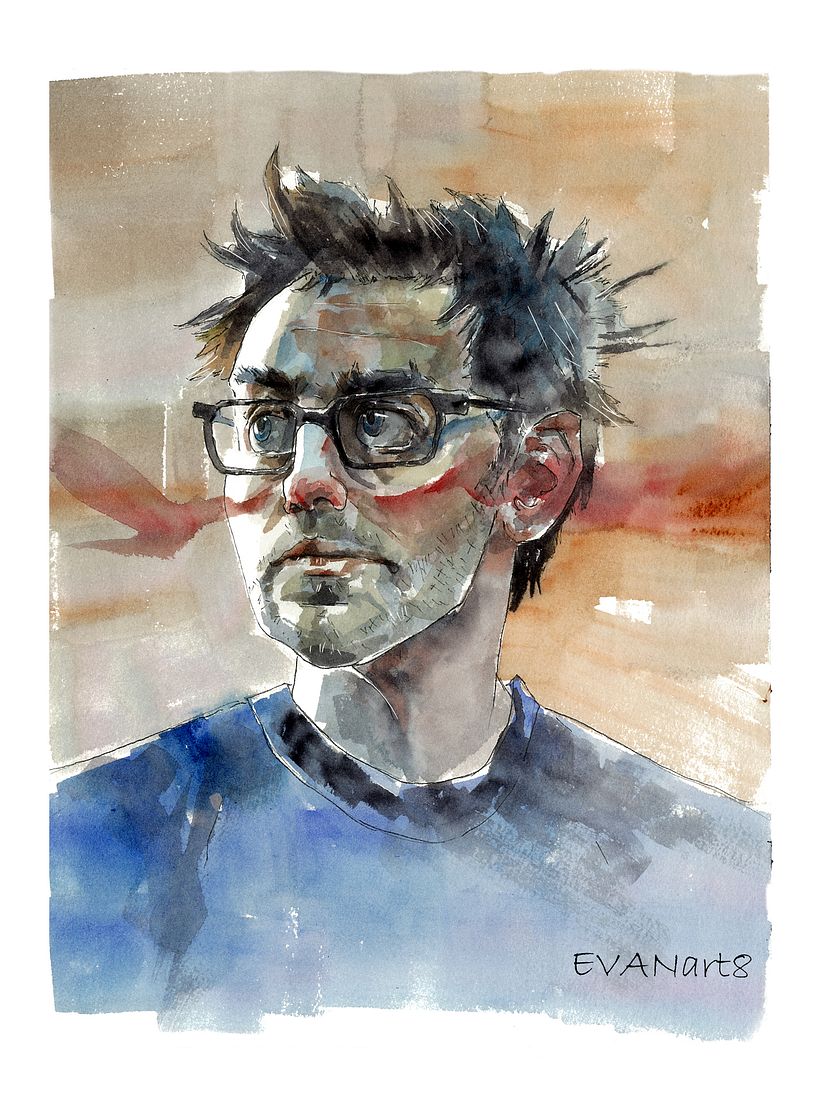 Watercolor James Gunn 2