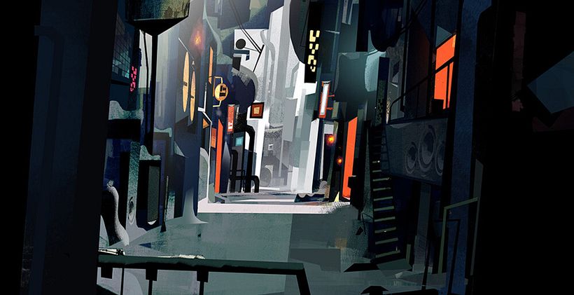 Background art by Patricio Betteo for the ICE episode of Love, Death & Robots season 2.
