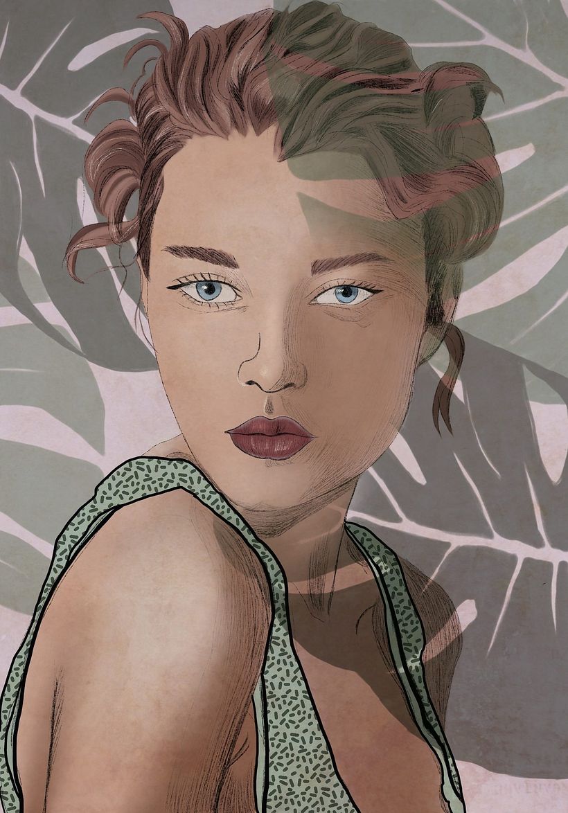 My project in Illustrated Portraits with Procreate course 1
