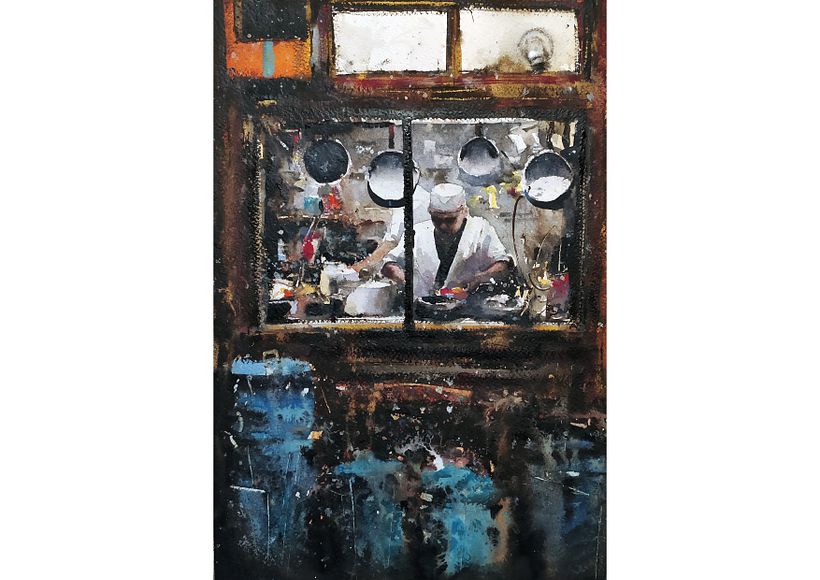 Destrutturare zone del dipinto