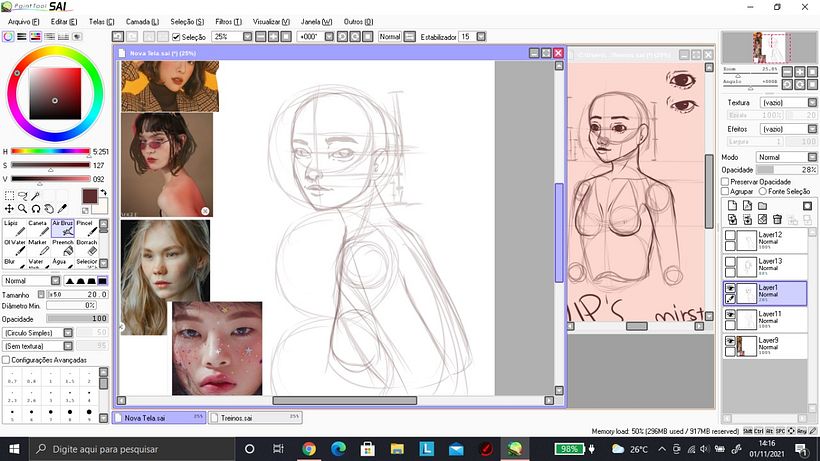 Meu projeto do curso: Retrato de personagens femininas com Procreate 6