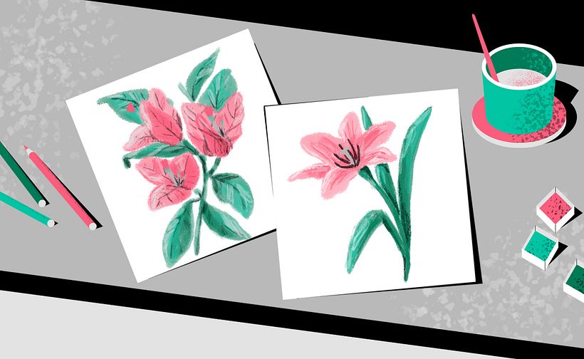 Descubre qué es la ilustración botánica en este artículo. Ilustración de Maja Dabek. 