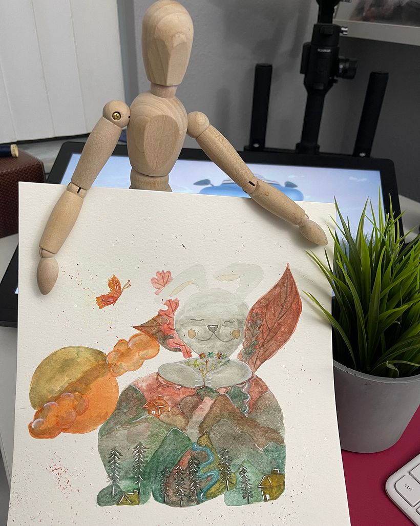 My project in Negative Watercolor Painting for Children's Illustration course 5