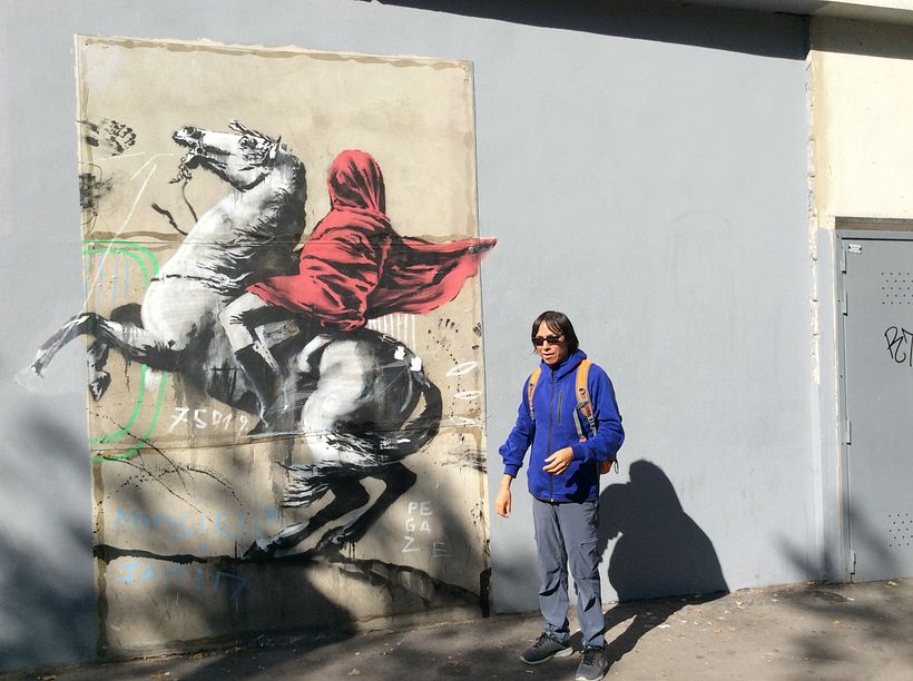 Banksy’s work in Paris, France