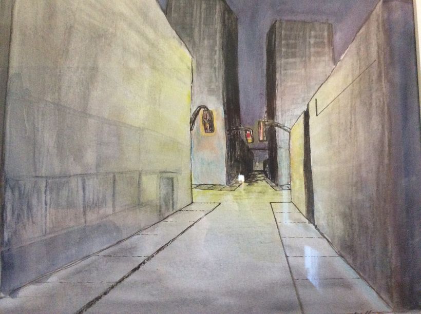 ‘Marriage Walls”...ink and watercolour