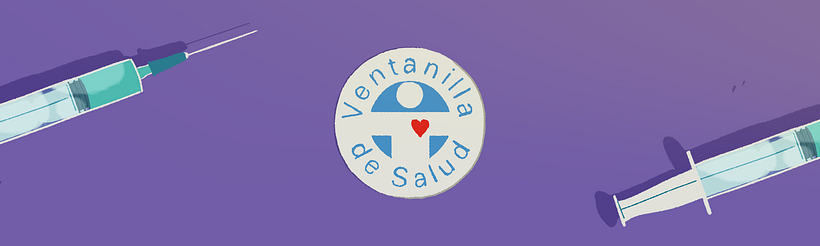 Ventanilla de Salud - Covid - Ilustración tradicional