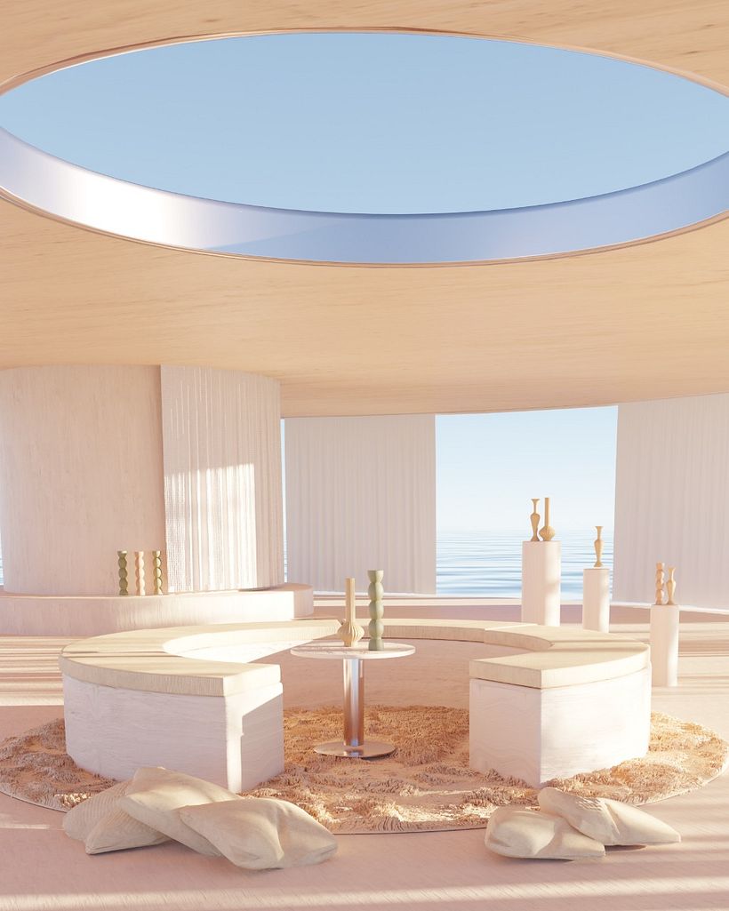 My project in Interior ArchViz: Create Surreal 3D Designs with Blender course 1