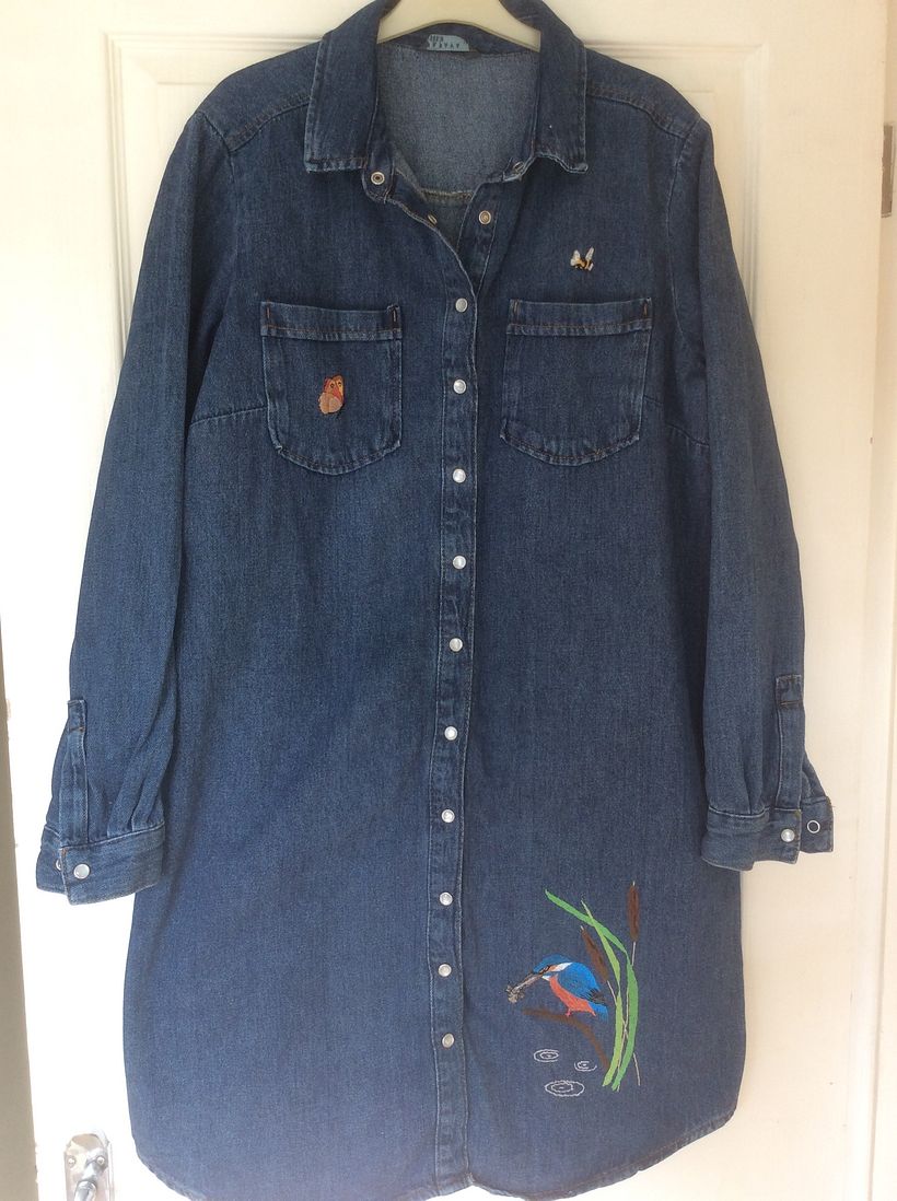 My project in Fashion Design: Painting and Embroidering Garments course 2