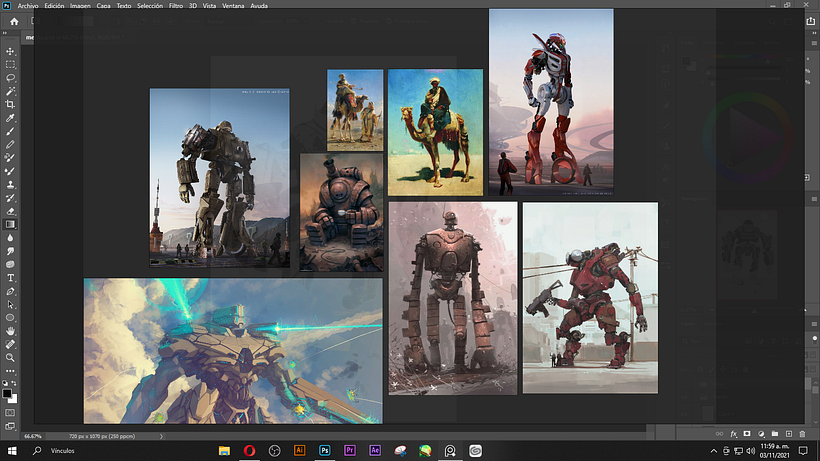 Mi Proyecto del curso: Diseño de personajes para concept art - Ilustración tradicional