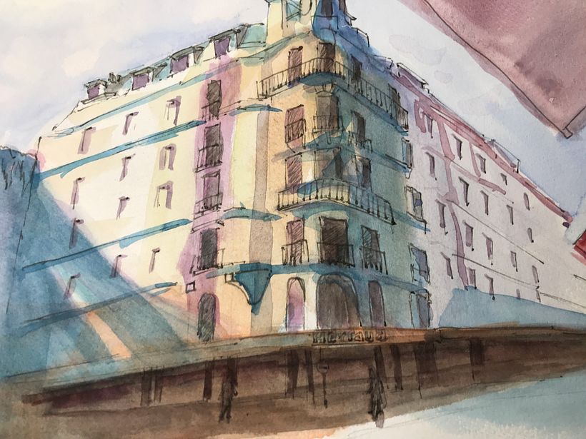 Corner building in Paris - class project