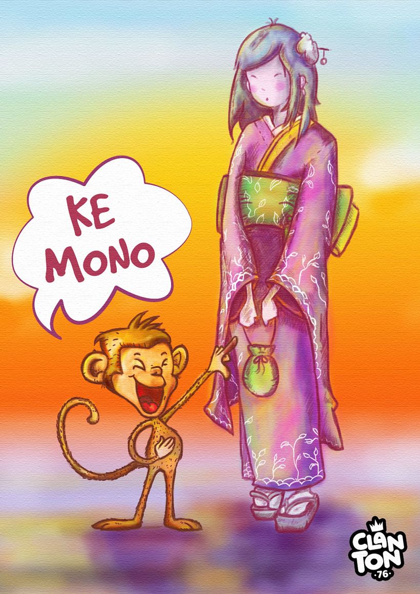 Claudio Delgado's comic take on "Kimono", Day 24.