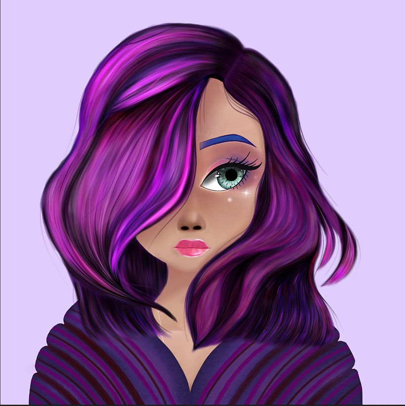 My project in Female Character Portraits in Procreate course 6