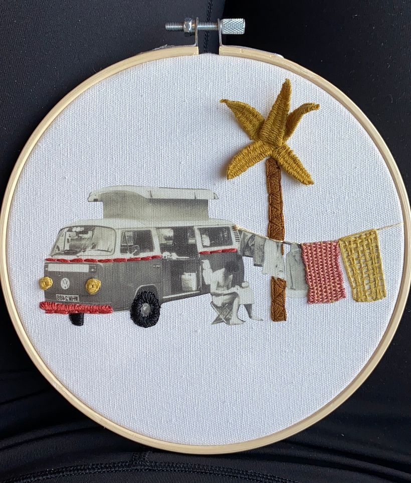 My project in Photo Embroidery on Fabric course 2