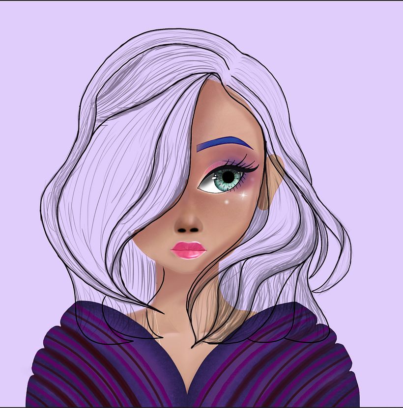 I have been experimenting with the hair style and here we go